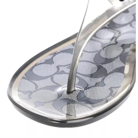 COACH Women's Natalee Jelly Thong Sandals Size 9 - Picture 12 of 14